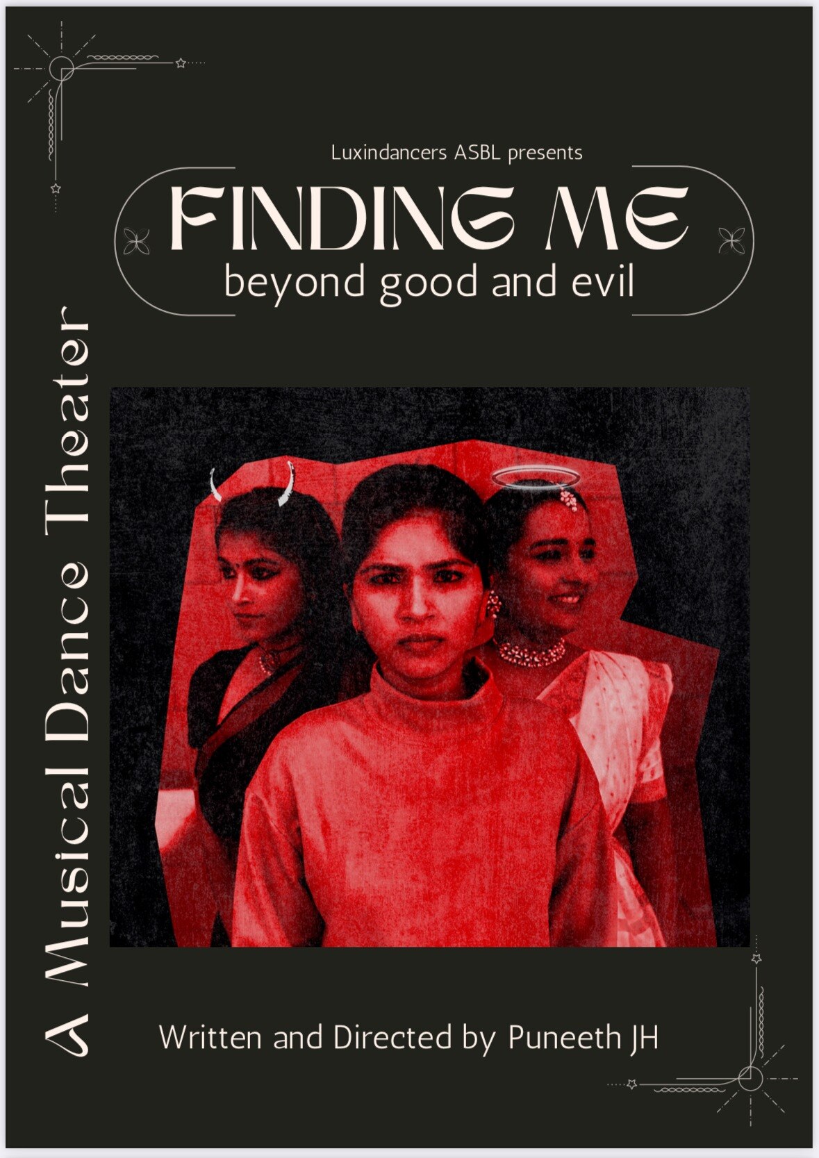Poster for Finding Me, a musical dance theatre production