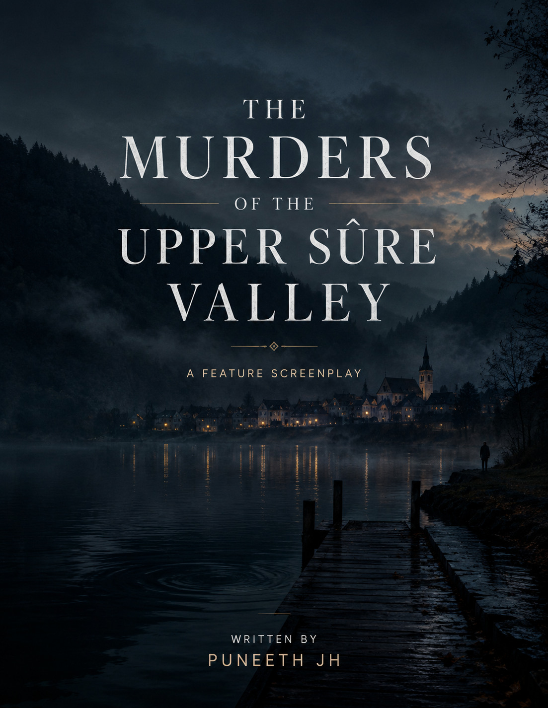 Poster for the feature screenplay The Murders of the Upper Sûre Valley